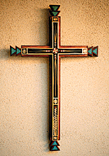 Trujillo: Encrusted Straw Cross