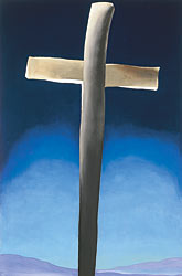 O'Keeffe Grey Cross with Blue